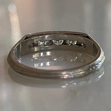 Load image into Gallery viewer, Art Deco Style .45ct Diamond Platinum Ring Band