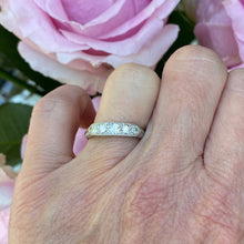 Load image into Gallery viewer, Art Deco Style .45ct Diamond Platinum Ring Band