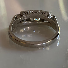 Load image into Gallery viewer, Art Deco Style .97ct Diamond Platinum Ring