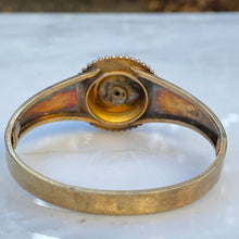 Load image into Gallery viewer, Victorian 14K Gold Enamel Star Bangle Bracelet
