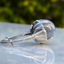 Load image into Gallery viewer, Vintage 18ct Star Sapphire & Diamond Platinum Ring