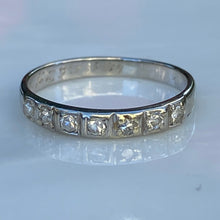 Load image into Gallery viewer, Vintage Diamond 18K 1/2 Round Eternity Ring