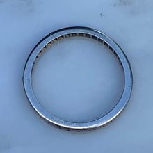 Load image into Gallery viewer, Vintage Diamond Platinum 1/2 Round Eternity Ring