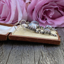 Load image into Gallery viewer, Victorian Moonstone Sterling Silver Drop Earrings