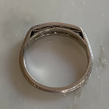Load image into Gallery viewer, Art Deco Style .45ct Diamond Platinum Ring Band