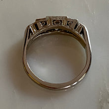 Load image into Gallery viewer, Art Deco Style .97ct Diamond Platinum Ring