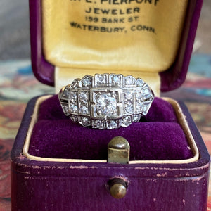 1940's .49ct TW Diamond 14K Engagement Ring