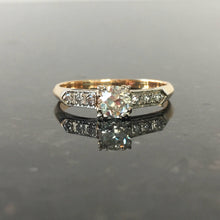 Load image into Gallery viewer, Vintage .35ct Diamond 14K Gold Engagement Ring
