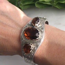 Load image into Gallery viewer, Vintage 1920&#39;s Citrine Sterling Bracelet
