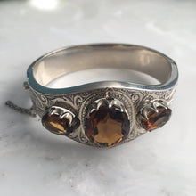 Load image into Gallery viewer, Vintage 1920&#39;s Citrine Sterling Bracelet
