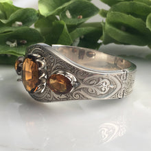 Load image into Gallery viewer, Vintage 1920&#39;s Citrine Sterling Bracelet
