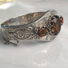 Load image into Gallery viewer, Vintage 1920&#39;s Citrine Sterling Bracelet
