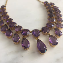 Load image into Gallery viewer, Stunning Vintage 53 carat Amethyst 14K Necklace

