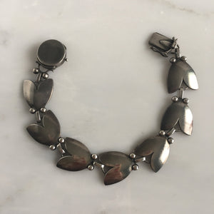 Georg Jensen Sterling Floral Bracelet