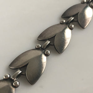 Georg Jensen Sterling Floral Bracelet