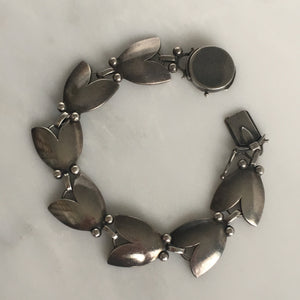 Georg Jensen Sterling Floral Bracelet