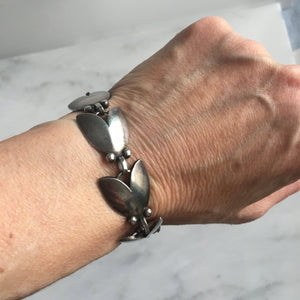 Georg Jensen Sterling Floral Bracelet