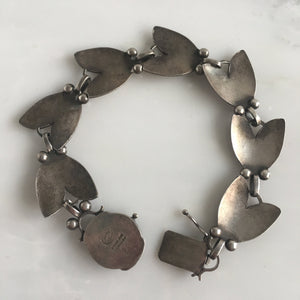 Georg Jensen Sterling Floral Bracelet