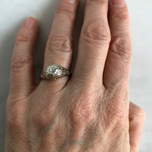 Load image into Gallery viewer, Vintage Filigree .66ct Diamond 14K Gold Ring
