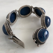 Load image into Gallery viewer, Vintage Sodalite Sterling Silver Bracelet
