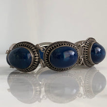 Load image into Gallery viewer, Vintage Sodalite Sterling Silver Bracelet
