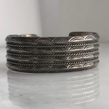 Load image into Gallery viewer, Native American Sterling Cuff Bracelet
