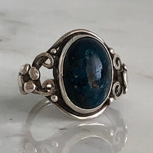 Load image into Gallery viewer, Arts &amp; Crafts Sodalite Silver Ring
