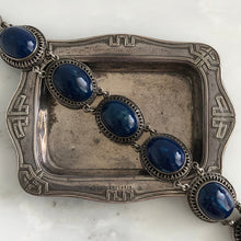 Load image into Gallery viewer, Vintage Sodalite Sterling Silver Bracelet
