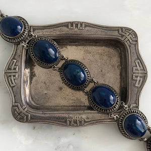 Vintage Sodalite Sterling Silver Bracelet