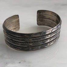 Load image into Gallery viewer, Native American Sterling Cuff Bracelet
