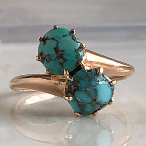 Vintage Turquoise 14K Gold Ring