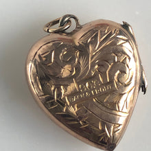 Load image into Gallery viewer, Vintage Heart 9K/14K Locket Pendant Necklace
