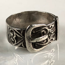 Load image into Gallery viewer, Victorian European Buckle Silver Ring
