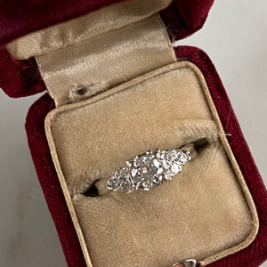 Mid Century .38ct Diamond 14K Engagement Ring