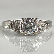 Load image into Gallery viewer, Mid Century .38ct Diamond 14K Engagement Ring
