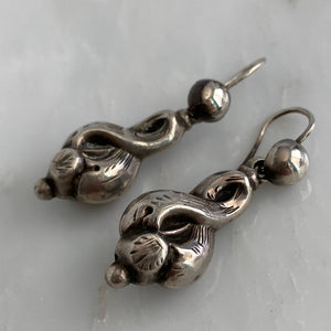 Victorian Silver Earrings