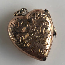 Load image into Gallery viewer, Vintage Heart 9K/14K Locket Pendant Necklace
