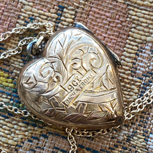 Load image into Gallery viewer, Vintage Heart 9K/14K Locket Pendant Necklace
