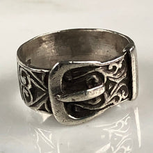 Load image into Gallery viewer, Victorian European Buckle Silver Ring
