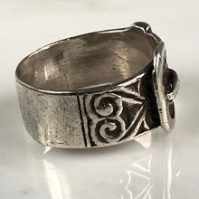 Load image into Gallery viewer, Victorian European Buckle Silver Ring
