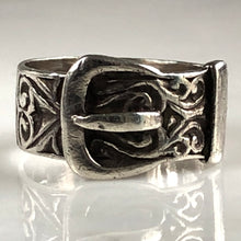 Load image into Gallery viewer, Victorian European Buckle Silver Ring
