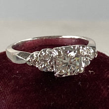 Load image into Gallery viewer, Mid Century .38ct Diamond 14K Engagement Ring
