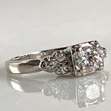 Load image into Gallery viewer, Mid Century .38ct Diamond 14K Engagement Ring
