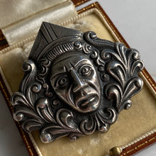 Load image into Gallery viewer, Unusual Vintage Silver Roman Style Brooch
