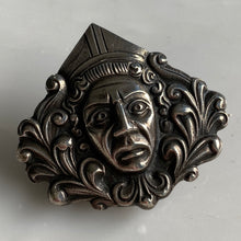 Load image into Gallery viewer, Unusual Vintage Silver Roman Style Brooch
