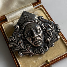 Load image into Gallery viewer, Unusual Vintage Silver Roman Style Brooch
