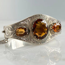 Load image into Gallery viewer, Vintage 1920&#39;s Citrine Sterling Bracelet
